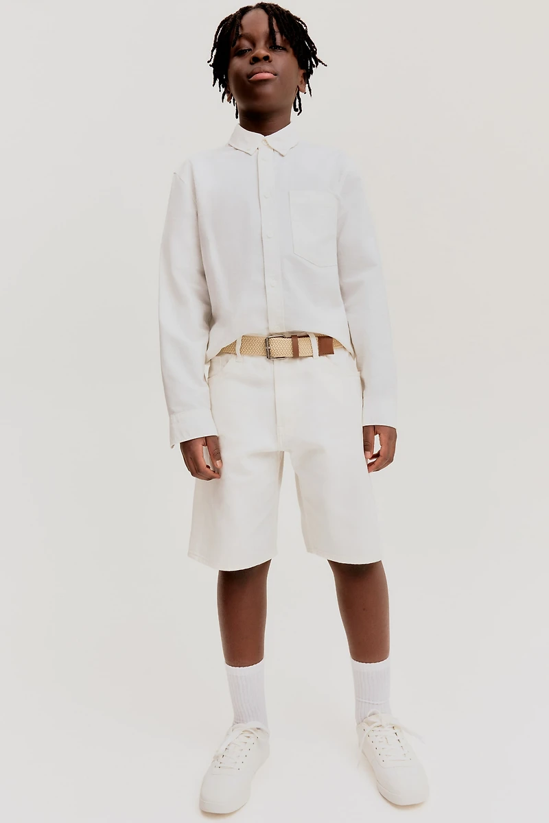 Short ample en denim