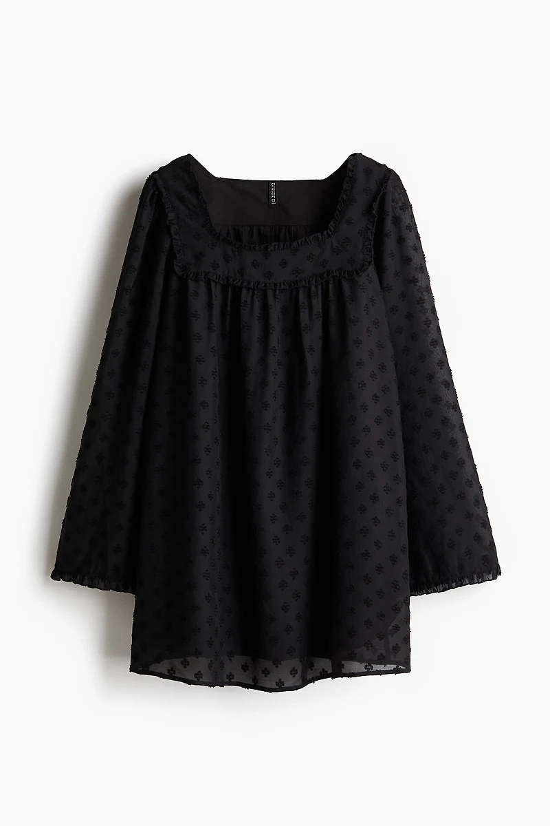 Sheer Plumeti Dress