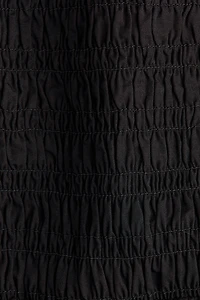 Smocked Poplin Dress