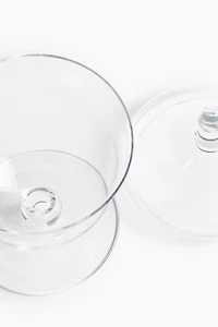 Footed Glass Jar