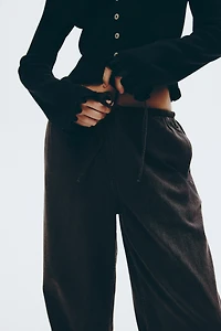 Denim Drawstring Pants