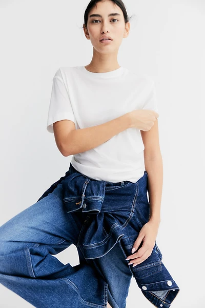 Silk-blend T-shirt