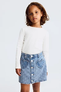 A-Line Denim Skirt