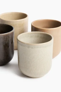 4-Pack Stoneware Mugs
