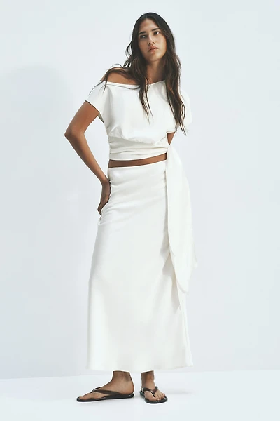 Satin Maxi Skirt