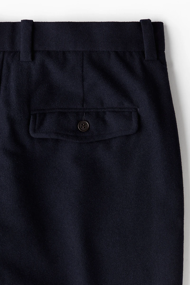 Regular Fit Felted Pants