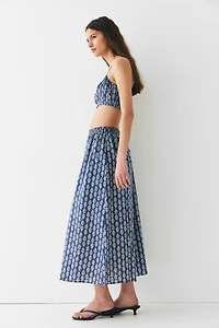Flared Maxi Skirt