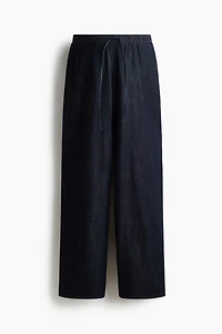MAMA Denim Drawstring Pants