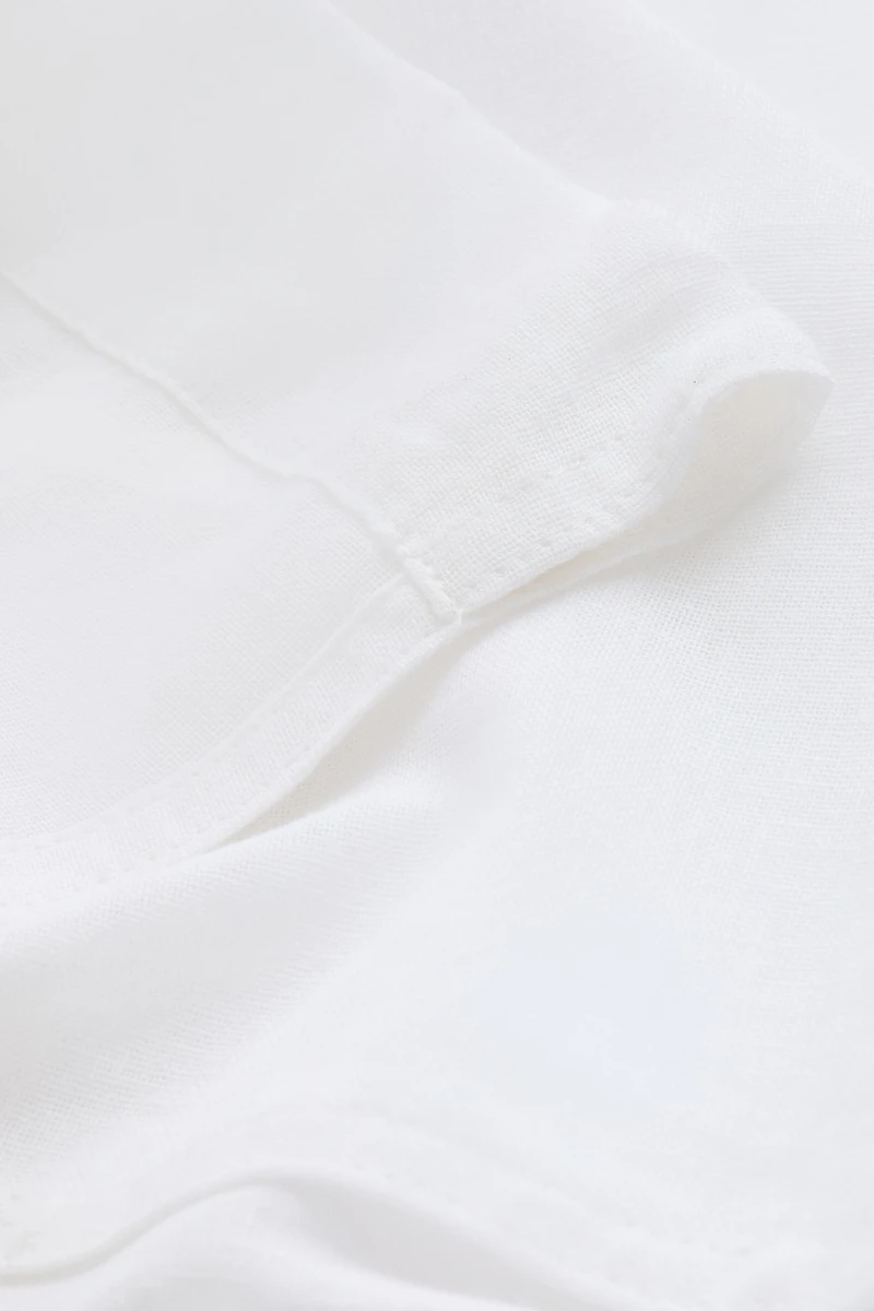 Linen-Blend Café Curtain