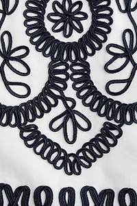 Embroidered Shift Dress