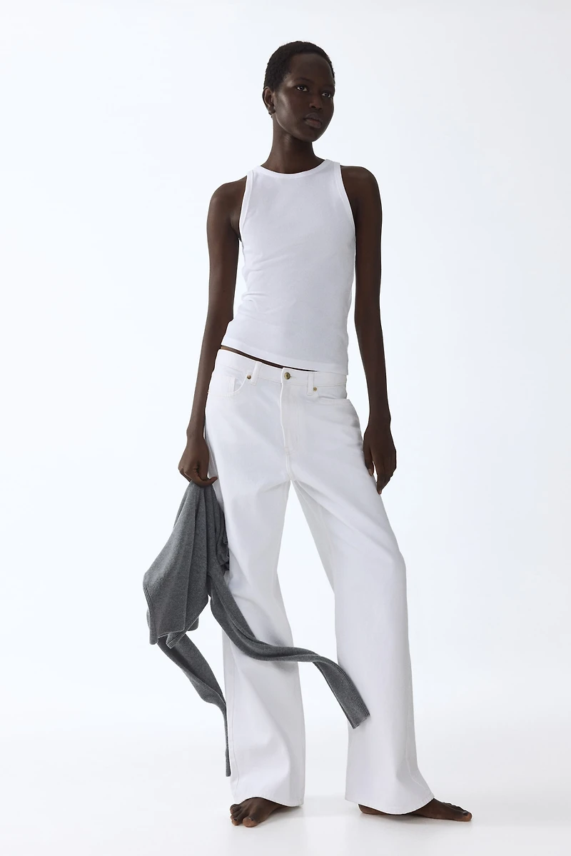 Ribbed Cotton Tank Top