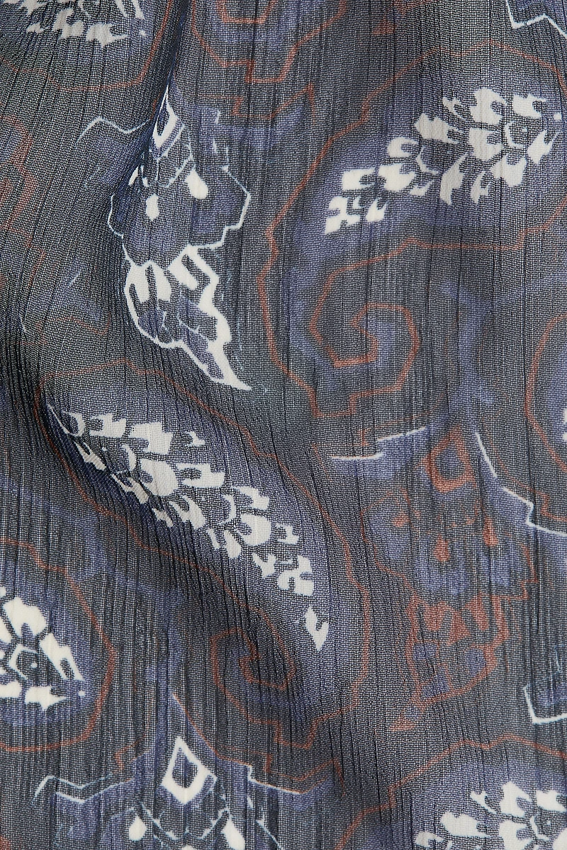 Blouse en mousseline à motif