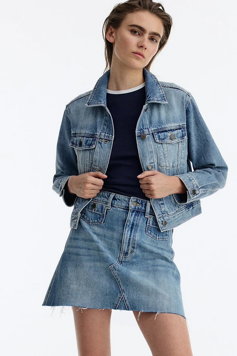 A-Line Denim Skirt