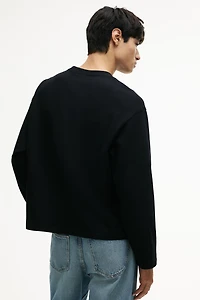 Oversized Long-Sleeved Jersey Shirt