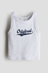 Printed Cotton Tank Top