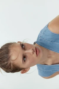 Sleeveless Denim Dress