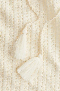 Pointelle-knit top