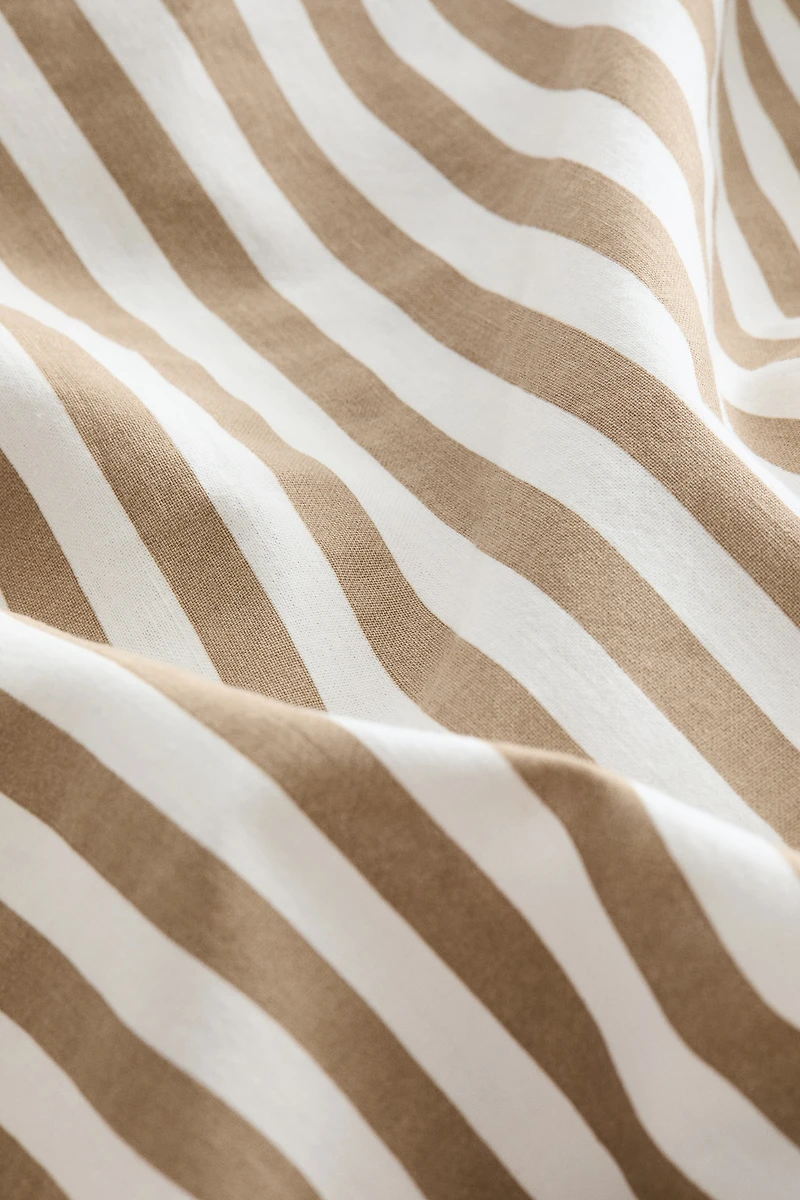 Taie d'oreiller en coton à rayures