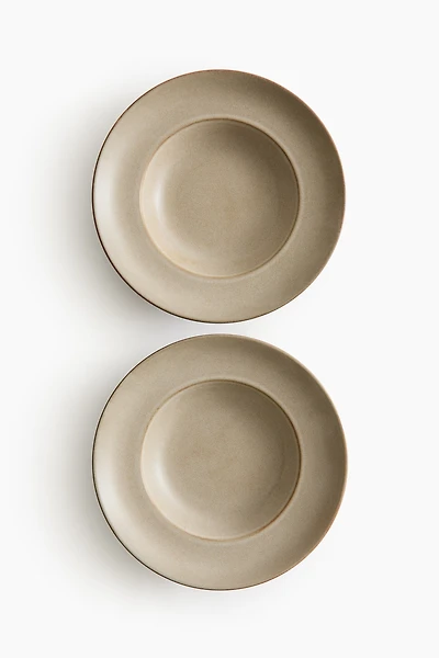 2-Pack Reactive-Glaze Deep Plates