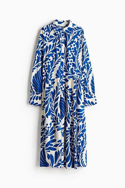 Robe chemisier en viscose