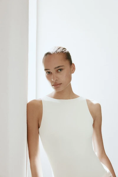 Twist-Detail Thong Bodysuit