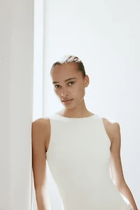 Twist-Detail Thong Bodysuit