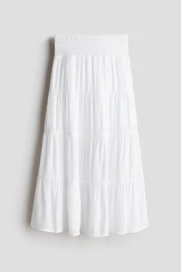 Smocked Tiered Skirt