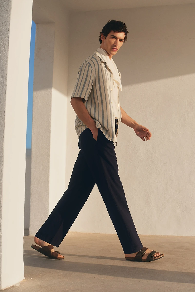 Regular-Fit Lyocell-Blend Pants
