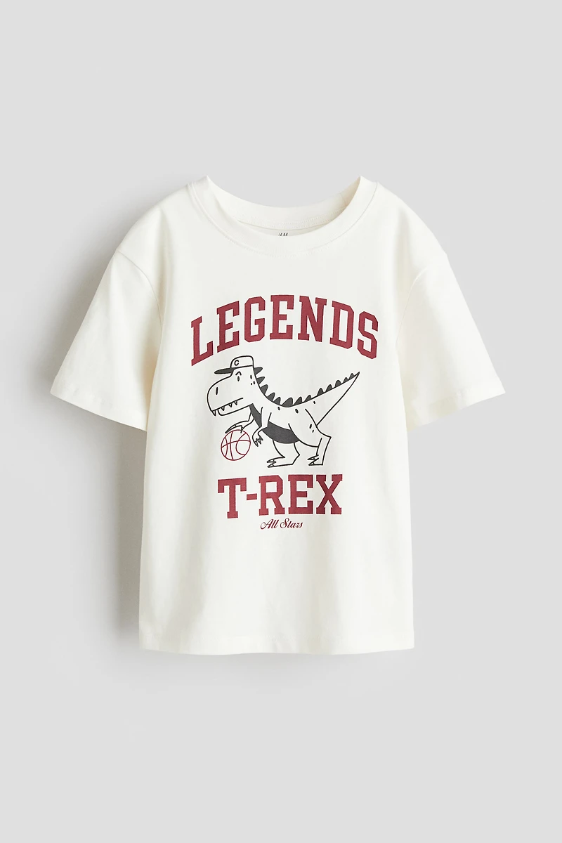 T-shirt en coton imprimé