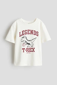 T-shirt en coton imprimé