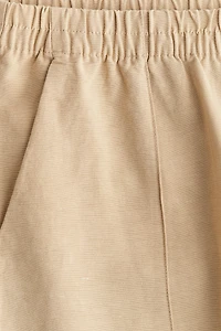 Linen-Blend Pants
