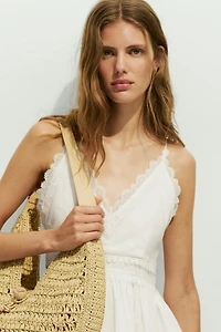 Robe en coton avec dentelle