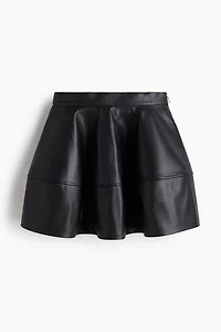 Coated Mini Skirt