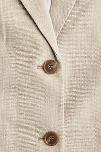 Linen-Blend Blazer