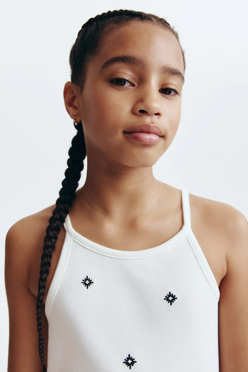 Ribbed Cotton Tank Top