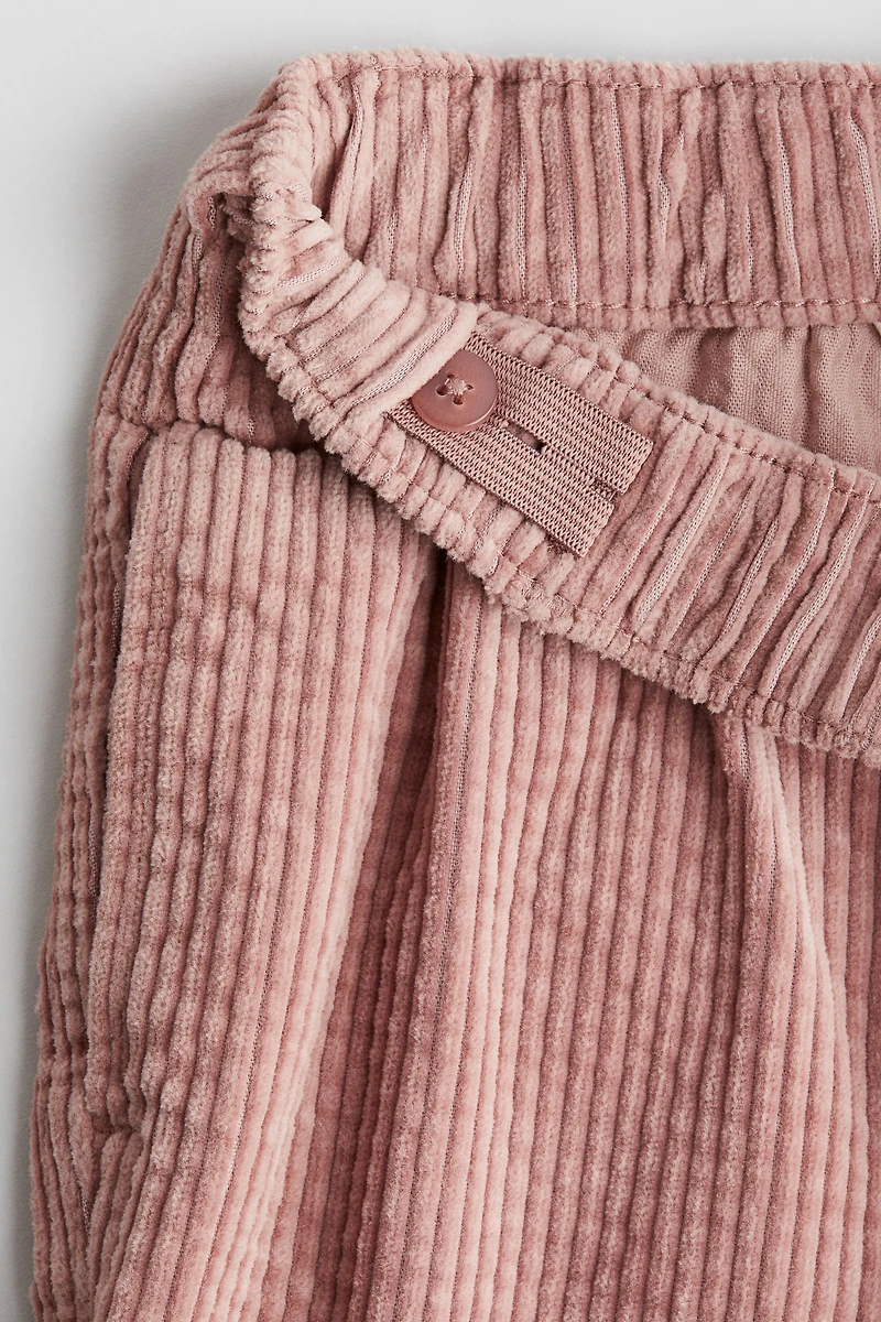 Pantalon en velours de coton côtelé