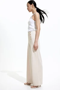 Button-front Pants