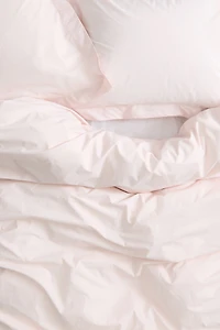 King/Queen Cotton Percale Duvet Cover Set