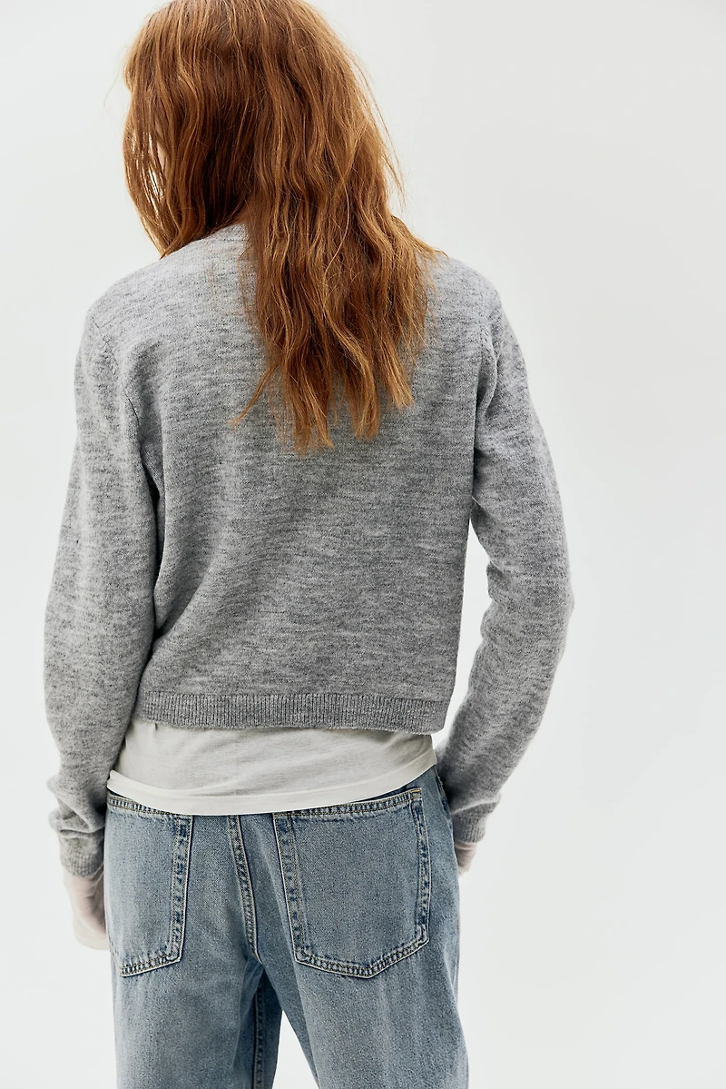 Fine-Knit Cardigan