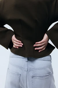 Fitted-Waist Interlock Top