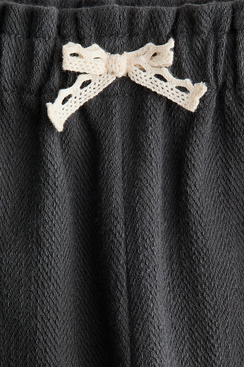 Textured Cotton Pants