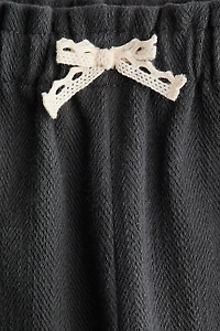 Textured Cotton Pants