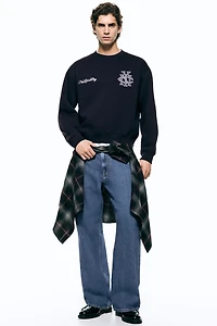 Loose-Fit Printed Sweatshirt