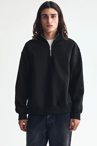 Loose Fit Half-Zip Sweatshirt