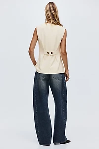 Long chandail sans manches