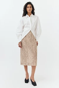 Lyocell-Blend Pencil Skirt