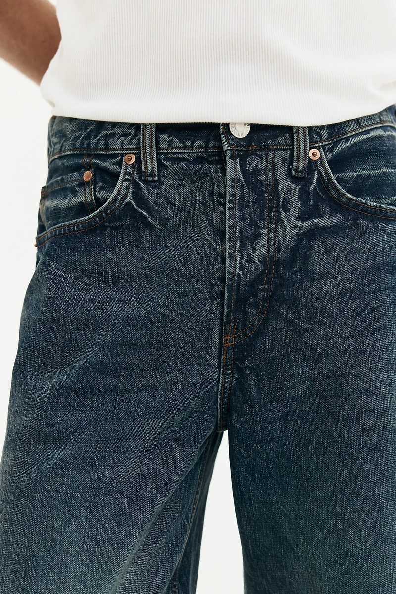 Loose-Fit Straight Twisted-Leg Jeans