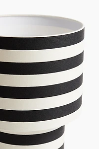 Large Fabric-Covered Table Lamp