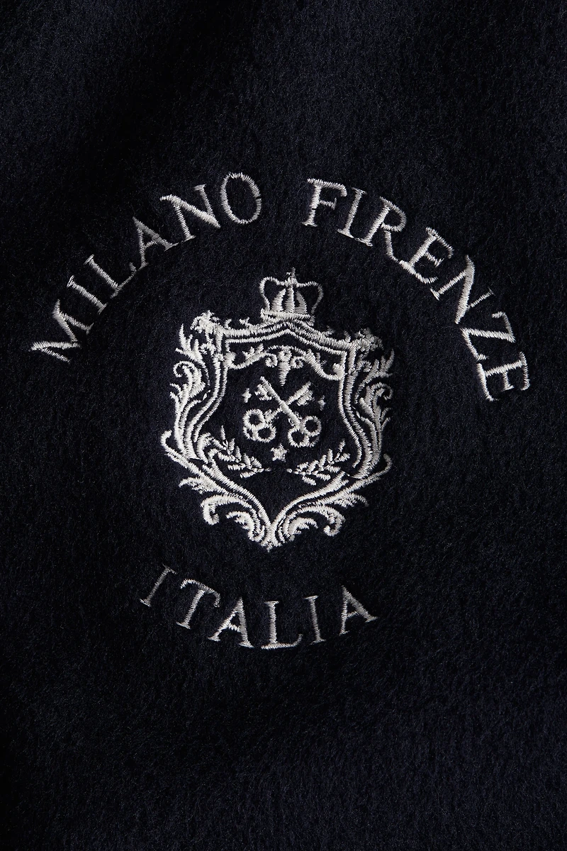 Blouson de baseball en molleton