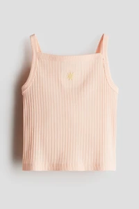 Embroidered-Detail Strappy Top